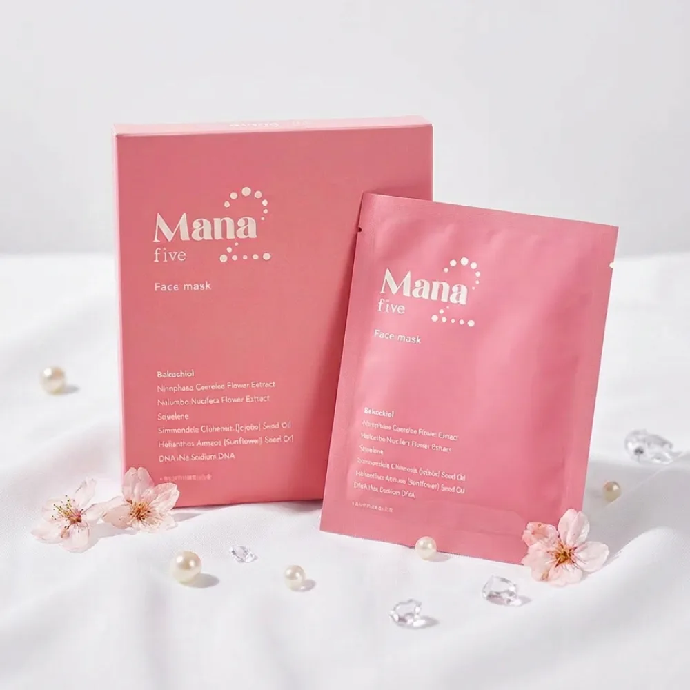 Mana five フェイスマスク パッケージと個包装